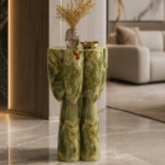 Bamboo Breeze Green Onyx Side Table