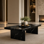Nexus Nero Black Marquina Marble Centre Table