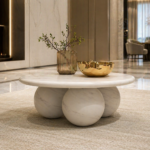 Trinity Indo-Italian Marble Round Coffee Table