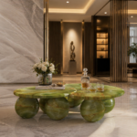 Duet Juliet Green Onyx Marble Center Table